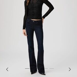 PAIGE Dark Indigo Boot Cut Jeans